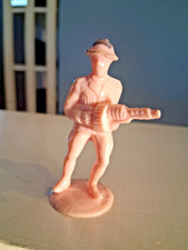 Vintage 1950's Hard Plastic WWI Soldier w Machine Gun lot 388/13 