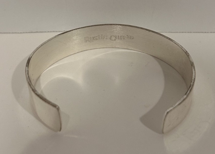 Rustic Cuff Silver Nurse Bracelet - image 4