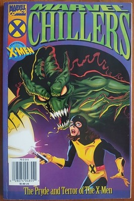 Marvel Chillers comic and poster, featuring The Pryde and Terror of The X-Men