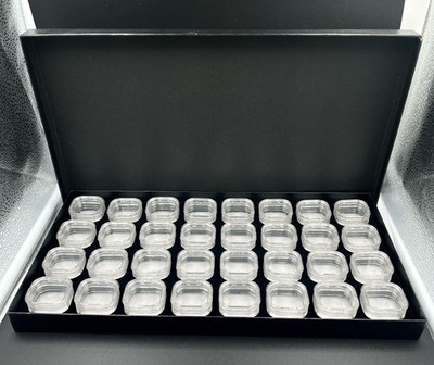 GemTrue Suspension Gemstone Display Storage Box 32 Individual Cells Please Read
