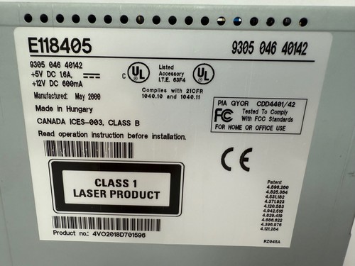 HP E118405 5.25 IDE CD-WRITER PLUS CD ROM DRIVE - Picture 2 of 4