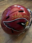 Kurt Warner Signed Cardinals Flash Rep Helmet Beckett