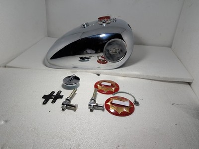 Fit For BSA Gold Star 4 Gallon Chrome Petrol Fuel Tank Steel