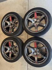 Volk Racing TE37 Saga SL 18x9.5 +45 5x120 Pressed Graphite (Set of 4) Wheels