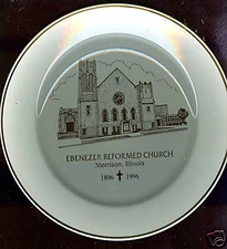 Ebenezer Reformed Church Centennial Plate Morrison Illinois 1996 Whiteside Co