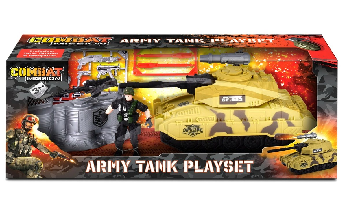 Military Base Army Playsets Action Figures Click N' Play Military