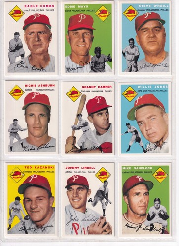 Philadelphia Phillies 1954 Topps Archives 14 Card Team Set - Picture 1 of 4