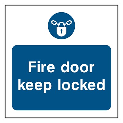 Brandschutztür Festhalten verschlossen Schild oder Aufkleber | FPRV0022