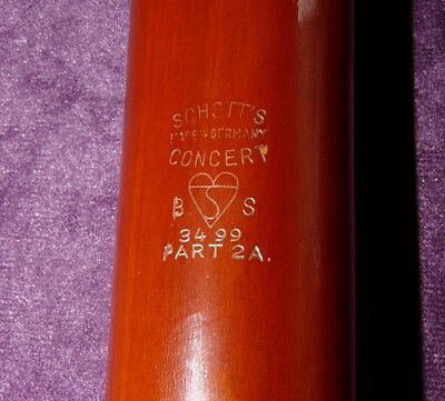 RAR! SAMMLER! Schott´s Concert barocke Tenor-Blockflöte, Doppelloch, Klappe,