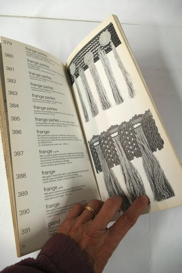 1973 Dorelotiers aux Passementiers Exhibit Catalog Fringe, Borders, Tassels - Image 3 of 3