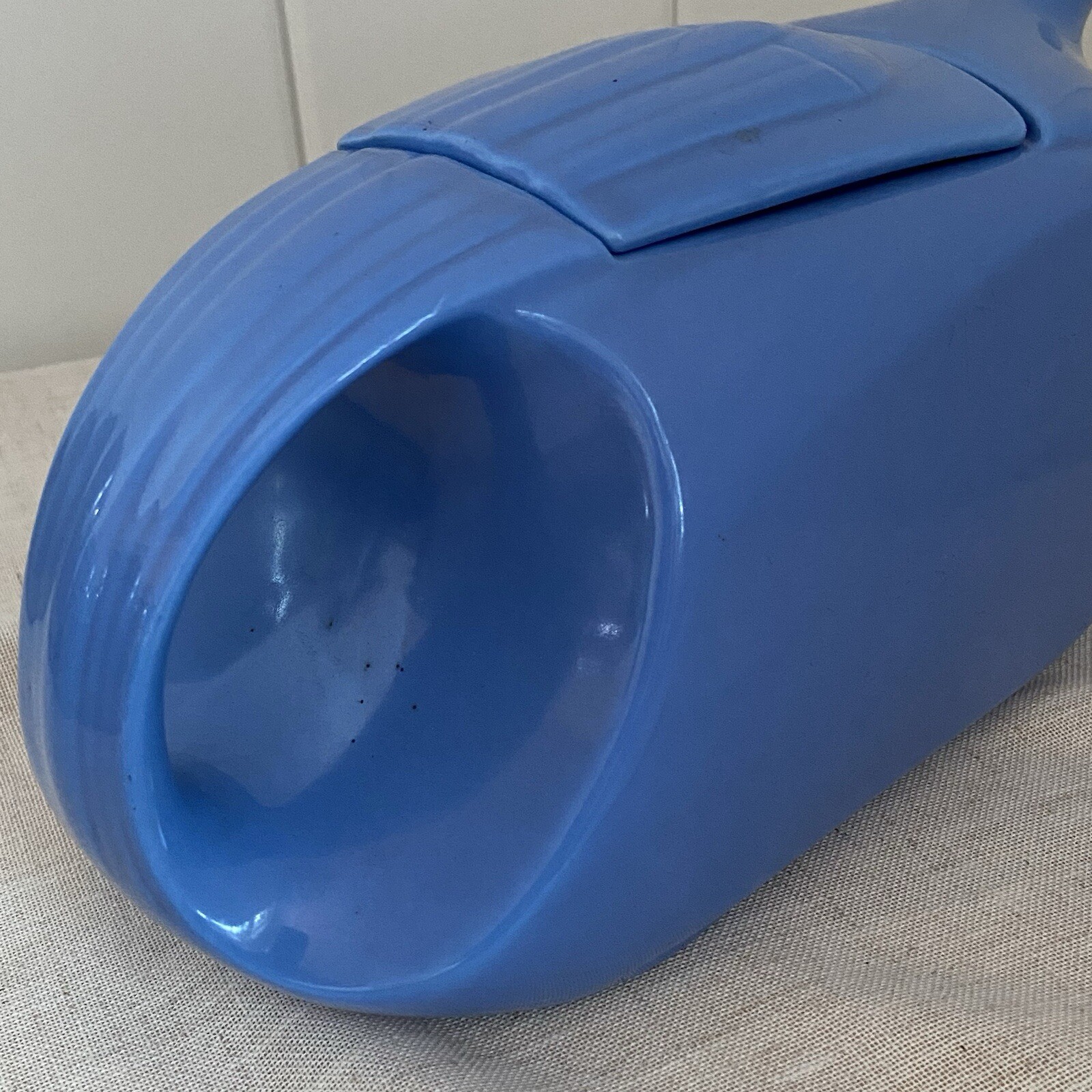 vintage Hall China Co USA Pitcher Westinghouse Streamline water jug blue 40s MCM