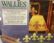 6 individual Fleur di Lis Wallies cutouts