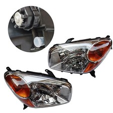 For 2004-2005 Toyota Rav4 Left Right Headlights Halogen A Pair Headlamps Lhrh For 2004-2005 Toyota Rav4 Left Right Headlights Halogen A Pair Headlamps Lhrh