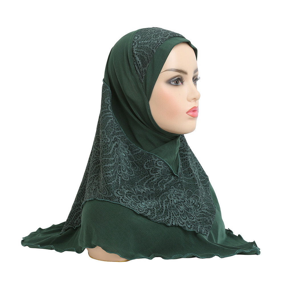 Girl's Aiyah Amira Hijab 1 Piece Lycra Pull On Headscarf MADE IN TURKE - Foto 14