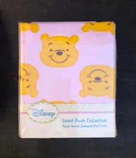 Kidsline Disney Sweet Winnie the Pooh Plush Velour Changing Pad Cover Pink Girl