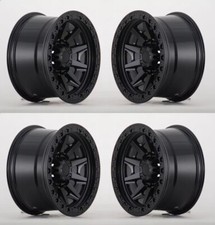 17x9 0 Satin Black Wheels For Lifted Toyota 4runner Tacoma 17 6x139 Rims Set
