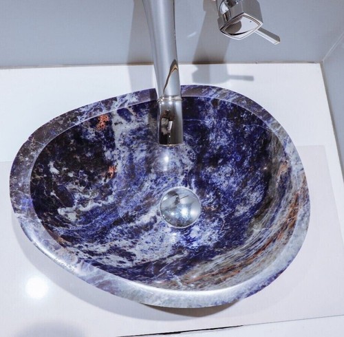 15"x15"x5" Amethyst Geode Sink, Amethyst Geode Wash Basin,Amethyst Washroom Sink - Picture 4 of 5