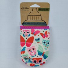 Kidzikoo Owls  Butterflys Baby Bottle  Sippy Cup Insulator Neoprene 8-12oz NEW