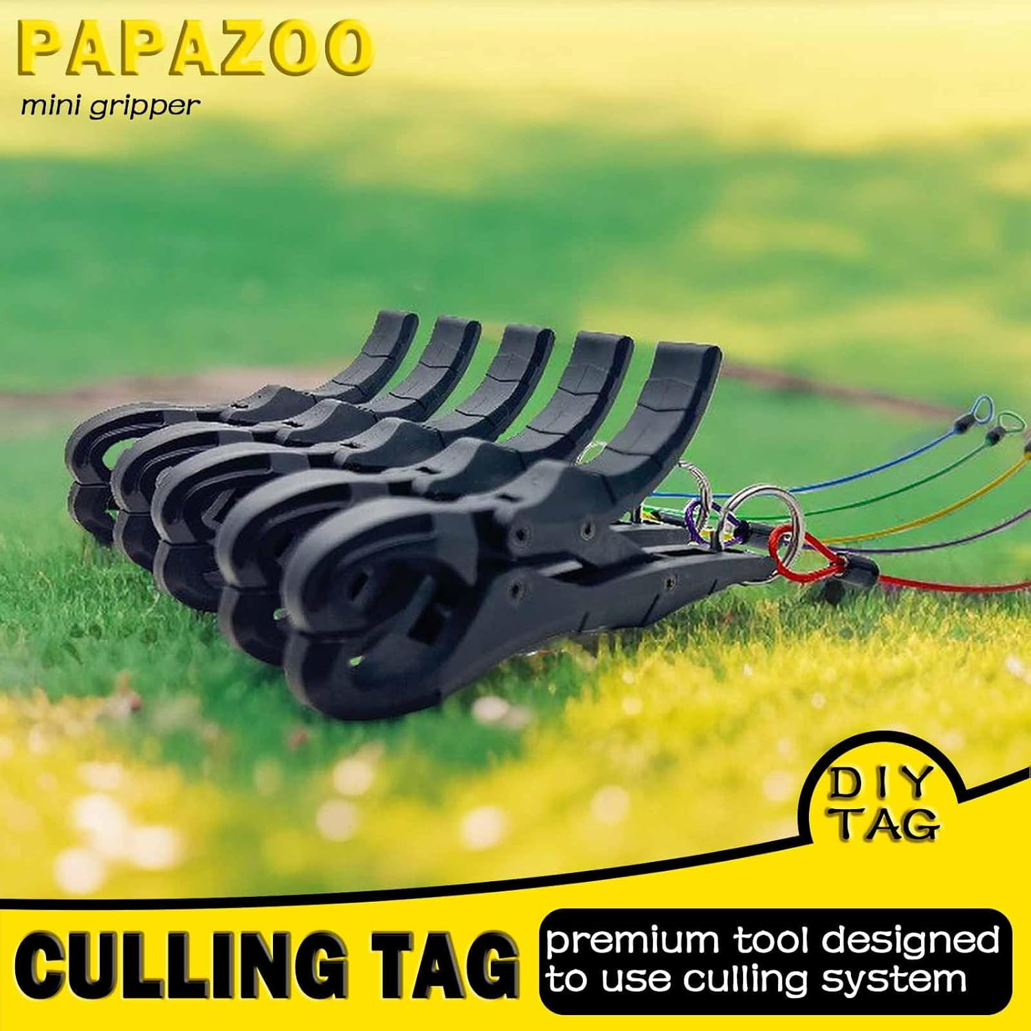 4.5'' Fish Lip Gripper, Digital Scale Hook Non-Puncture Replacement Clamp - 2