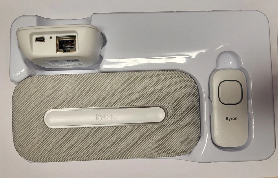 BYRON mobiles Funk Gong Set DBY-25931HW App Steuerung Klingel LED Licht Link - Bild 2 von 4