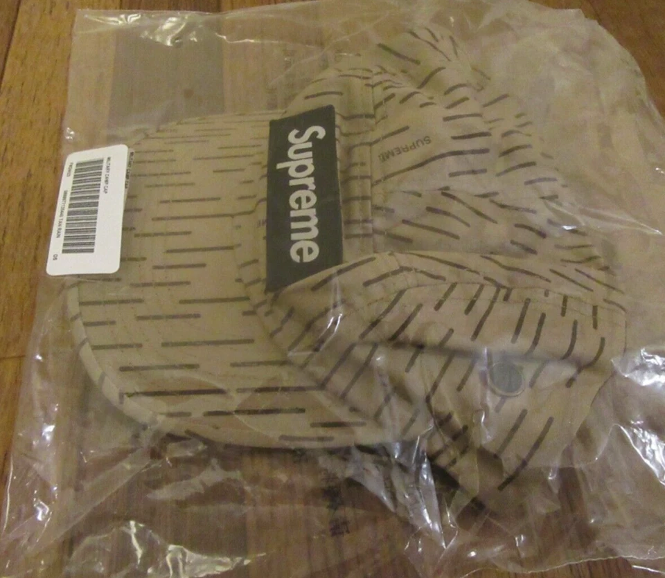 Supreme Military Camp Cap Hat Tan Raindrop FW24 Supreme New York 2024 Brand New - Image 3 of 4