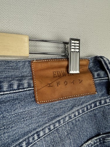 EDWIN ED-55 Blue Denim Regular Tapered Comfort Button Fly Jeans 30/32 - 第 17/21 張圖片