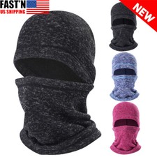 Winter Ski Mask Knitted Fleece Full Balaclava Beanie Hat Men Outdoor Sports Cap