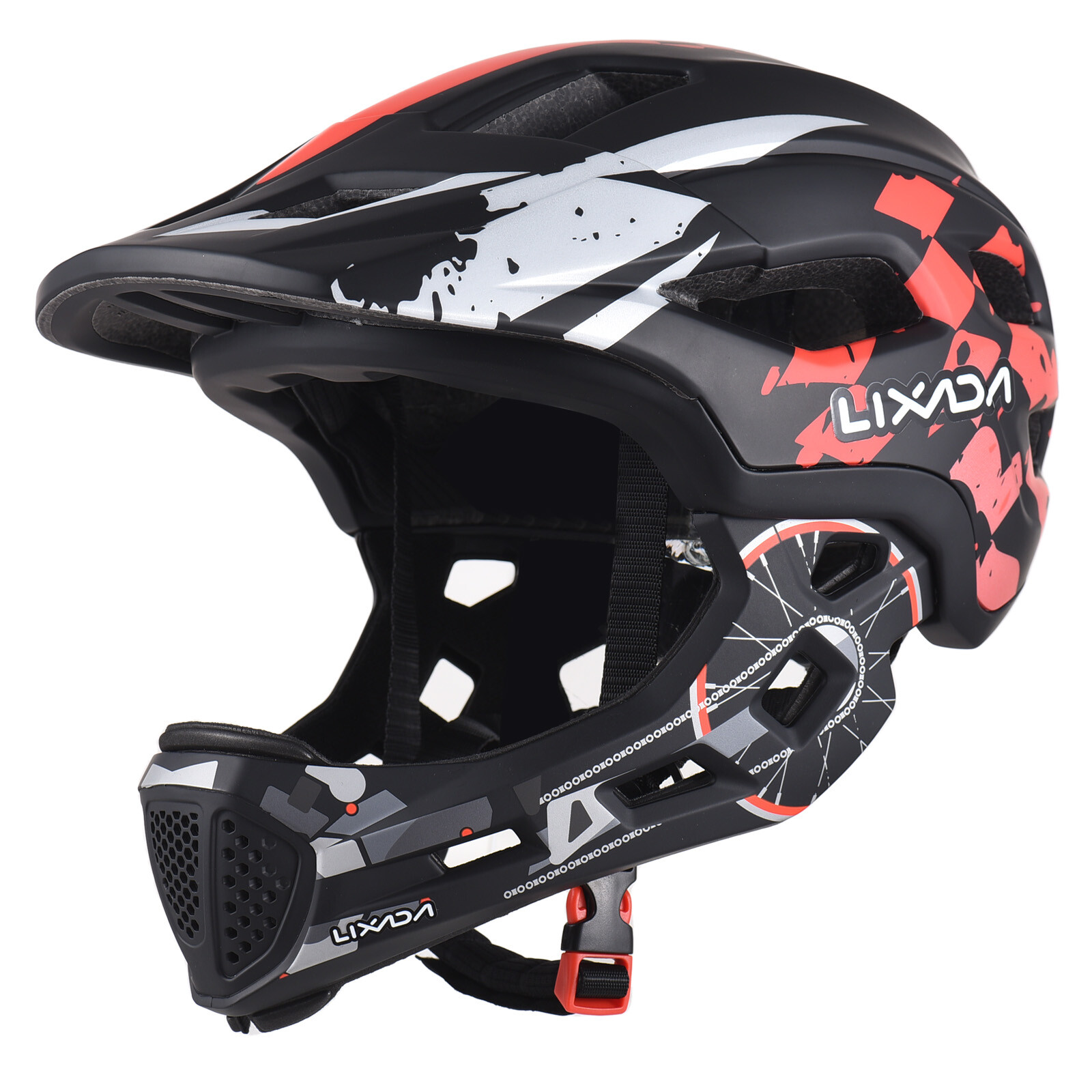 Lixada Detachable Kids Full Face Helmet 2-in-1 Children Bike