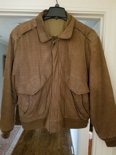 VINTAGE HUNT CLUB BOMBER STYLE LEATHER 
