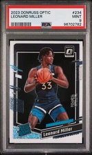 2023-24 Panini Donruss Optic Leonard Miller Rated Rookie RC #234 MINT PSA 9