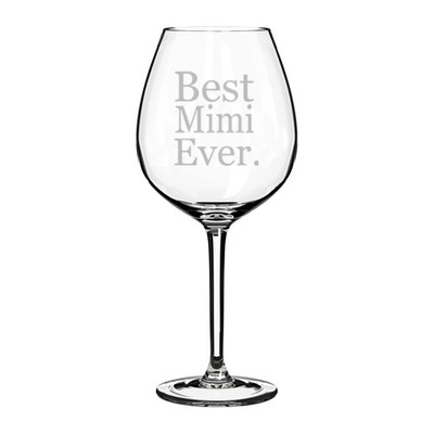 Wine Glass Red White Jumbo 20oz Best Mimi Ever | eBay