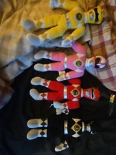 4 Vintage Mighty Morphing Power Rangers Plush