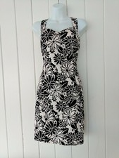 Black Market Black and White Stretch Cotton Sheath Dress Size 6 *SALE*