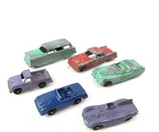 Lot of 6 TootsieToy 2 Sizes Vintage Die Cast Cars and Truck Made in USA