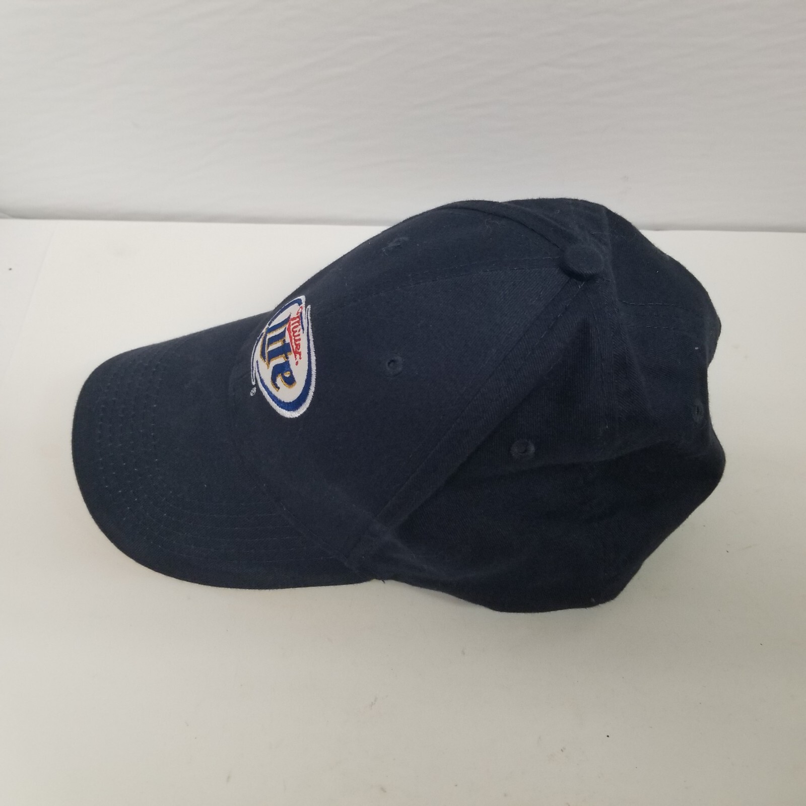 Miller Lite Beer Promo Adjustable Navy Blue Strapback… Gem