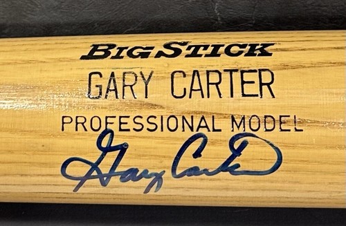 Gary Carter Signed Game Used Rawlings Adirondack Bat & Wrist Band Mets Auto PSA - Picture 4 of 19