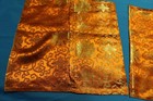 Vintage Orange Oriental Pillow Cover with invisable zipper 17"x 17" set of two — photo 3