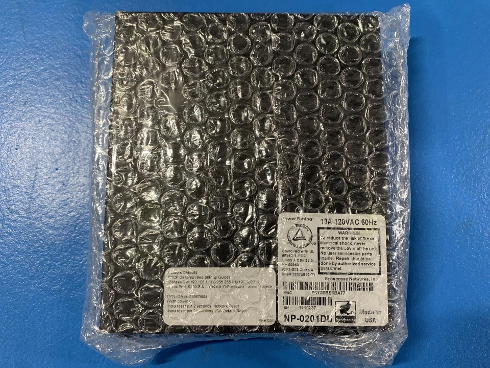 Synaccess NetBooter NP-0201DU Remote Switched & Metered PDU 2 Outlets 120V/13A - Image 2 of 4