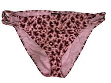 Joe Boxer PLUS Swimsuit Bikini Swim BOTTOMS Leopard Pink Brown Sahara XXL 3X