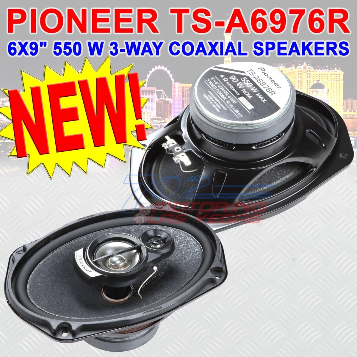 PIONEER TS-A6976R 550 WATTS 6X9