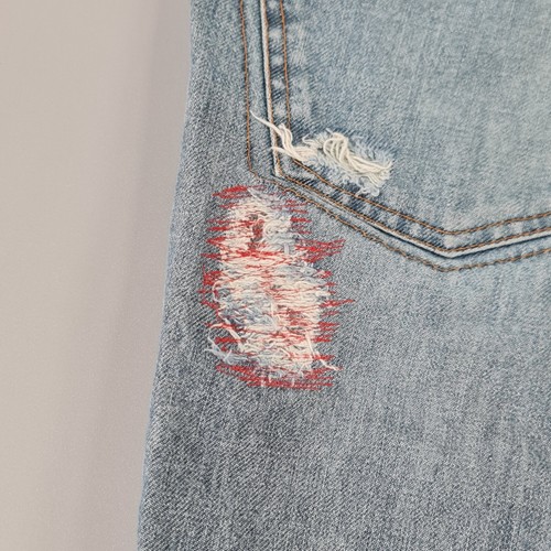 Dolce & Gabbana Womens Short Blue W30 Distressed Bermuda Ripped - Picture 11 of 12