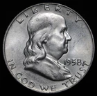 1958-D Franklin Half Dollar