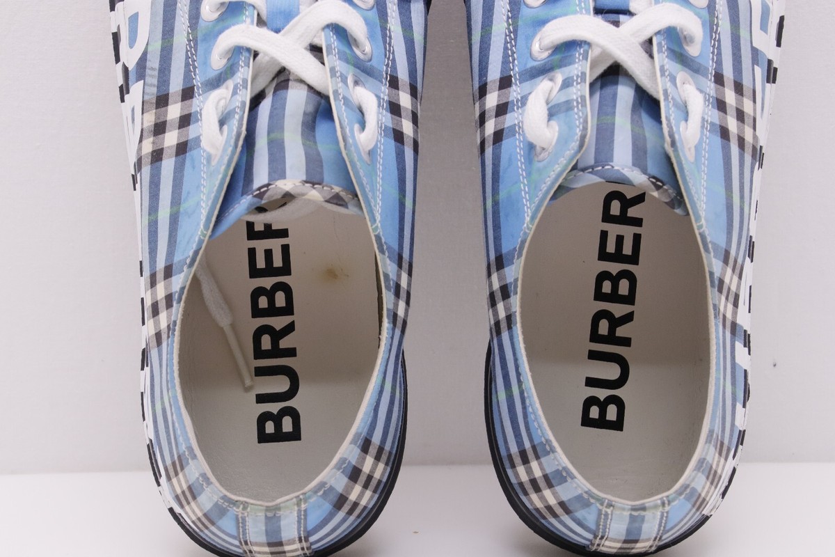 Burberry Men's Larkhall Low Top Blue Azure Sneakers A5722 - 11 US