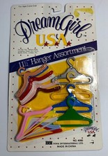 DreamGirl USA 11 1/2" Doll Accessories Clothes Hangers Mini Hangers for Dolls 