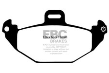 EBC Greenstuff Rear Brake Pads for Renault Laguna Saloon 1.6 (98 > 00)