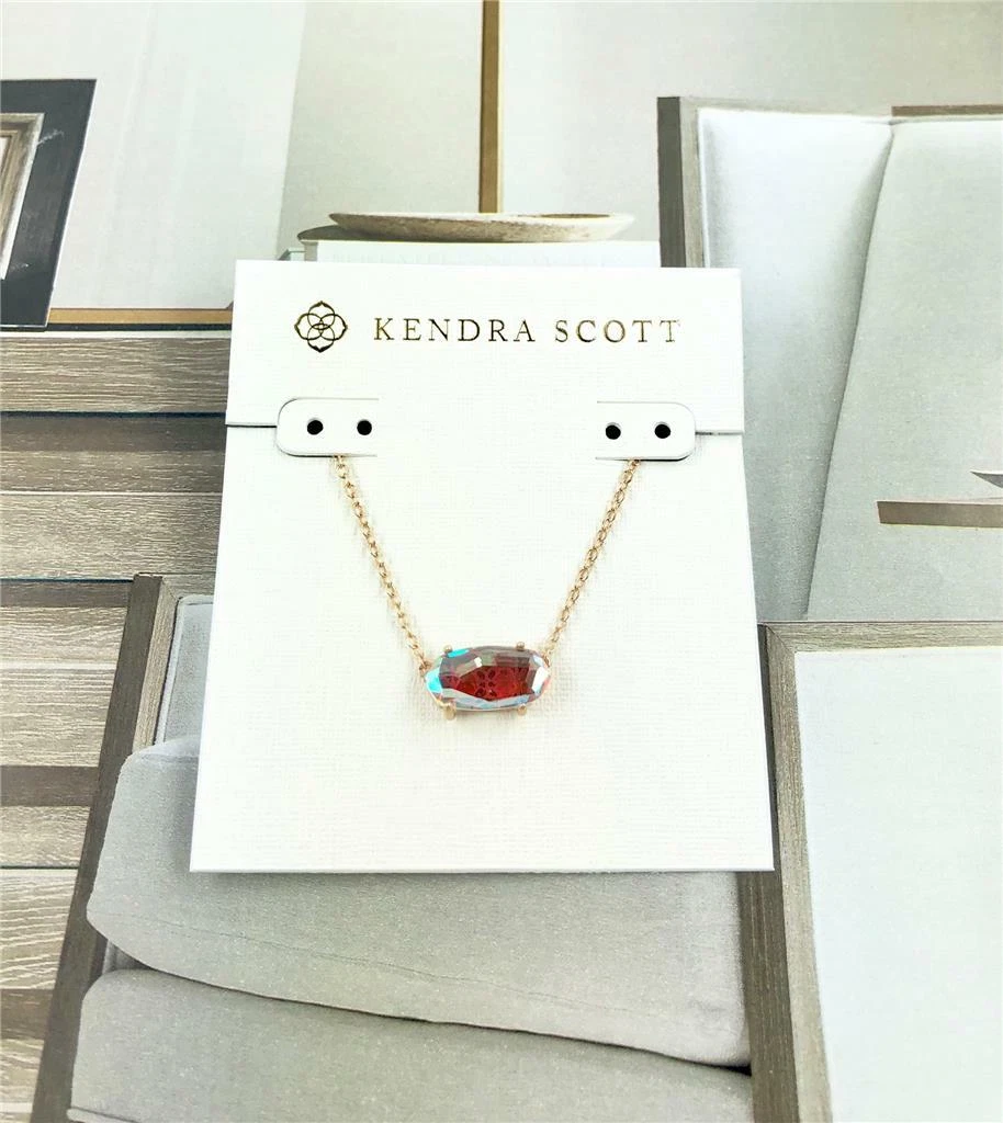 kendra scott elisa gold pendant necklace in black opaque glass | szkklm.si