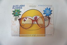 ICU Eyewear Screen Vision Kids Blue Light Filtering Red Round Glasses