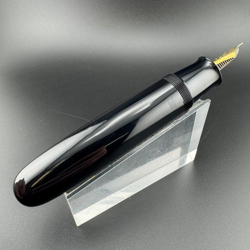 New Clip Jumbo Ebonite Eyedropper Fountain Pen Steel Extra-Fine Nib Serviced - Picture 7 of 13