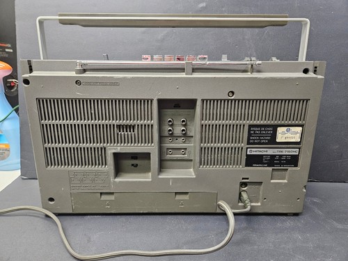 Hitachi Radio Cassette Player TRK-7150HC Boombox Metal Grill Tested & Nice READ - Picture 17 of 24