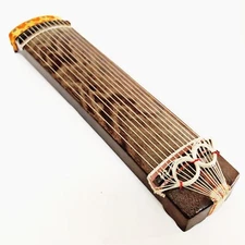 Japanese Miniature Koto Music Instrument Furniture String Display Ornament K12